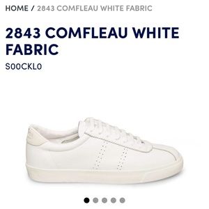 brand new white leather supergas! never been worn!